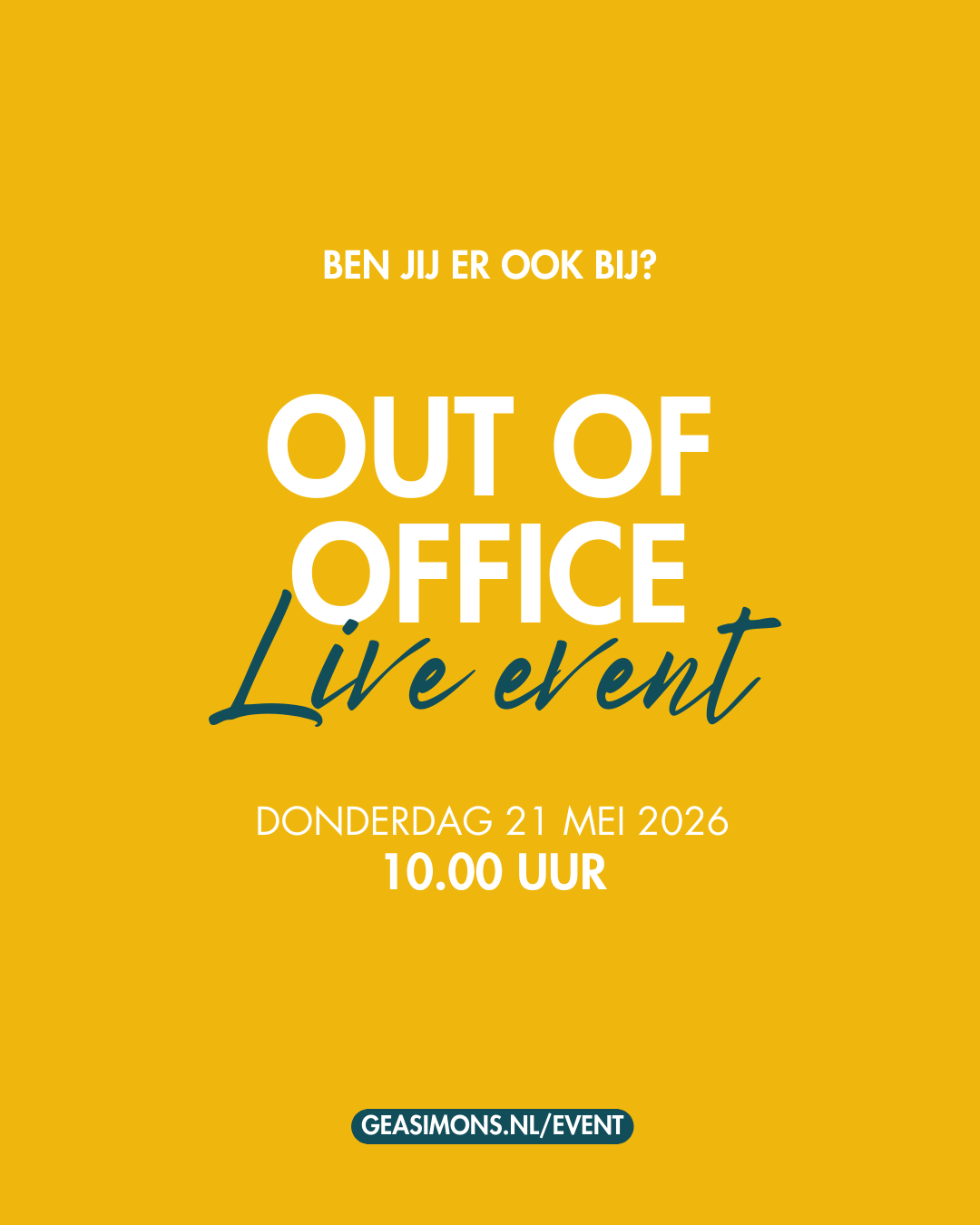 Out of Office Live event