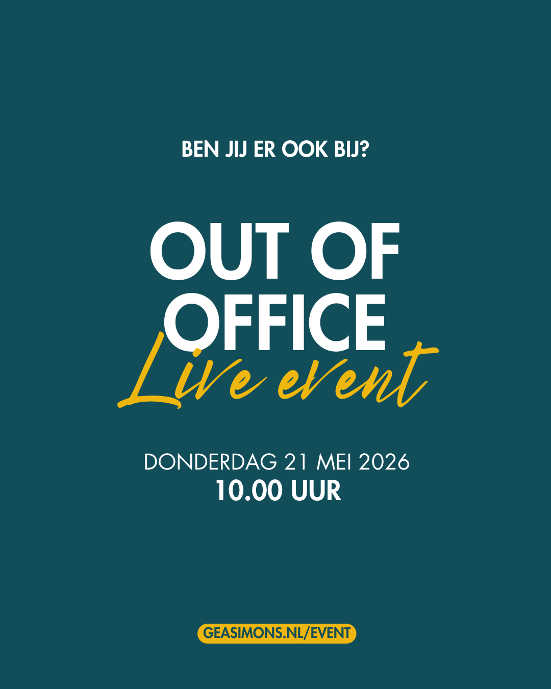 Out of Office Live event